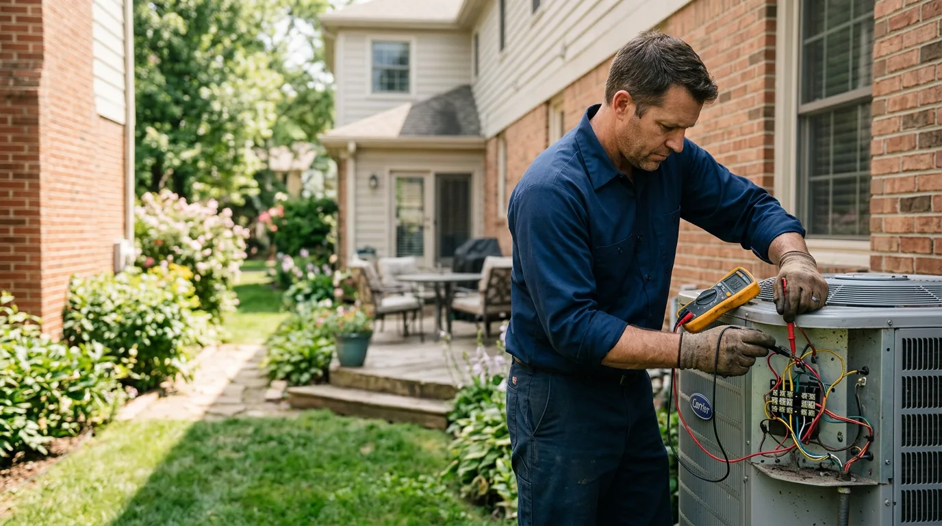 HVAC technician working near Mineral, WA